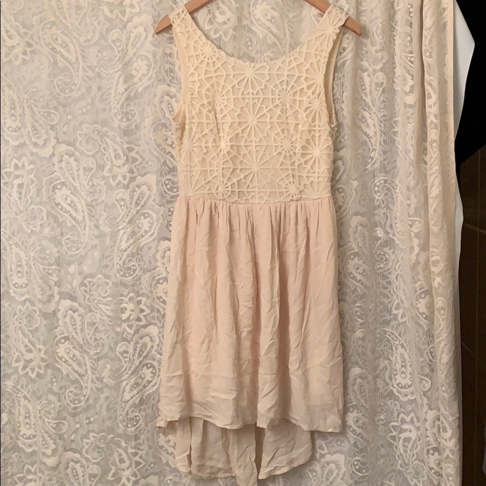 Hi Low Cream Dress from Francesca’s